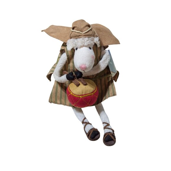 Hallmark Really Woolly Zeb Nativity Shepherd Plush With Drum Collectors Edition - Picture 1 of 7